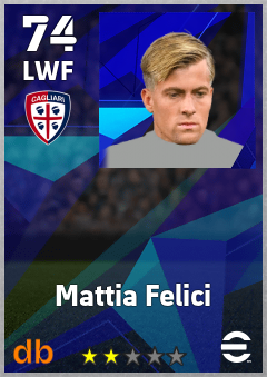 Mattia Felici — LWF, OVR 74, MAX 74