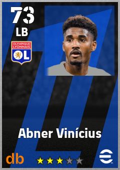 Abner Vinícius — LB, OVR 73, MAX 73