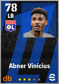 Abner Vinícius — LB, OVR 78, MAX 78