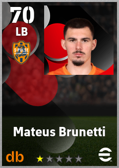 Mateus Brunetti — LB, OVR 70, MAX 70