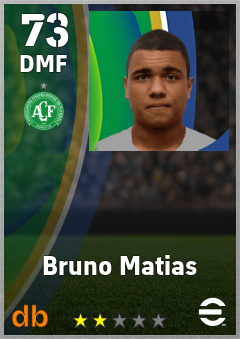 Bruno Matias — DMF, OVR 73, MAX 73