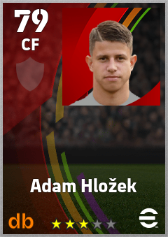 Adam Hložek — CF, OVR 79, MAX 79