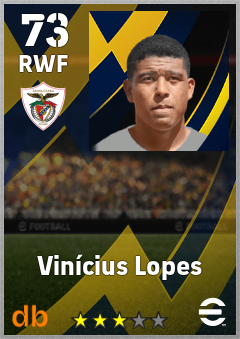 Vinícius Lopes — RWF, OVR 73, MAX 73