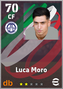 Luca Moro — CF, OVR 70, MAX 70
