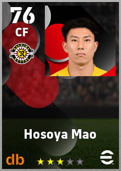 Hosoya Mao — CF, OVR 76, MAX 76