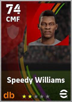 Speedy Williams eFootball player card