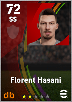 Florent Hasani — SS, OVR 72, MAX 72