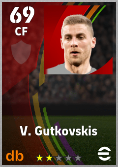 V. Gutkovskis — CF, OVR 69, MAX 69