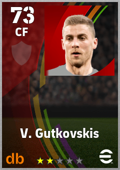 V. Gutkovskis — CF, OVR 73, MAX 73