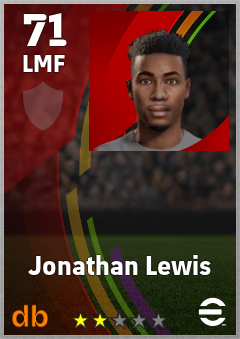 Jonathan Lewis eFootball player card
