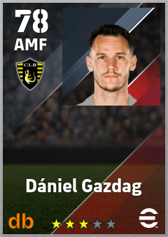 Dániel Gazdag — AMF, OVR 78, MAX 78