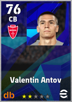 Valentin Antov — CB, OVR 76, MAX 76
