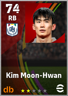 Kim Moon-Hwan — RB, OVR 74, MAX 74