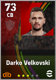 Darko Velkovski eFootball player card