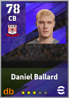 Daniel Ballard — CB, OVR 78, MAX 78