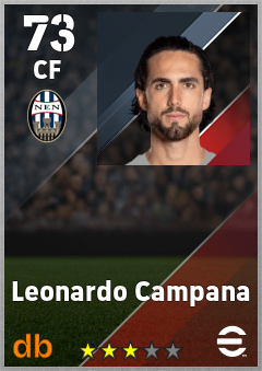 Leonardo Campana — CF, OVR 73, MAX 73