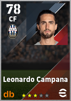 Leonardo Campana — CF, OVR 78, MAX 78
