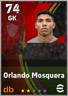 Orlando Mosquera — GK, OVR 74, MAX 74