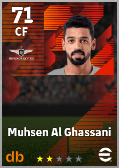Muhsen Al Ghassani — CF, OVR 71, MAX 71