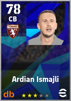 Ardian Ismajli — CB, OVR 78, MAX 78