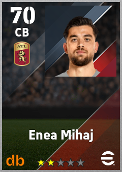 Enea Mihaj — CB, OVR 70, MAX 70