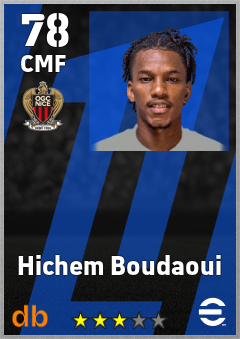 Hichem Boudaoui — CMF, OVR 78, MAX 78