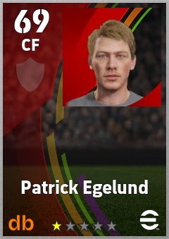 Patrick Egelund — CF, OVR 69, MAX 69