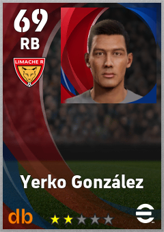 Yerko González — RB, OVR 69, MAX 69