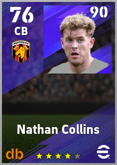 Nathan Collins eFootball player card
