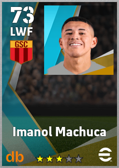 Imanol Machuca — LWF, OVR 73, MAX 73