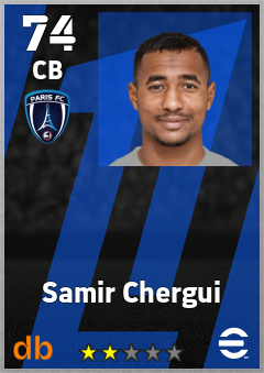 Samir Chergui — CB, OVR 74, MAX 74