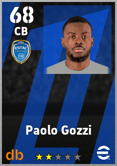 Paolo Gozzi — CB, OVR 68, MAX 68