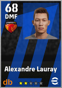Alexandre Lauray — DMF, OVR 68, MAX 68