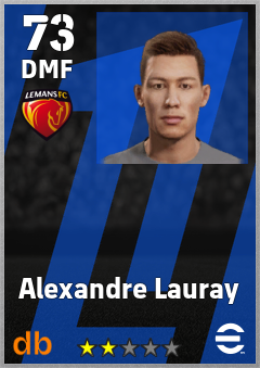 Alexandre Lauray — DMF, OVR 73, MAX 73