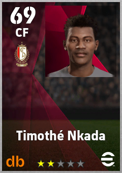 Timothé Nkada — CF, OVR 69, MAX 69