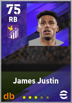 James Justin eFootball player card