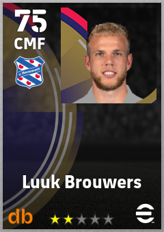 Luuk Brouwers — CMF, OVR 75, MAX 75