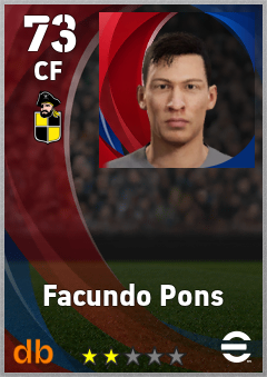 Facundo Pons — CF, OVR 73, MAX 73