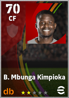 B. Mbunga Kimpioka eFootball player card