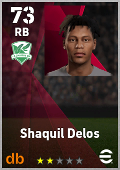 Shaquil Delos — RB, OVR 73, MAX 73
