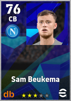 Sam Beukema eFootball player card