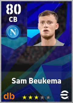Sam Beukema eFootball player card