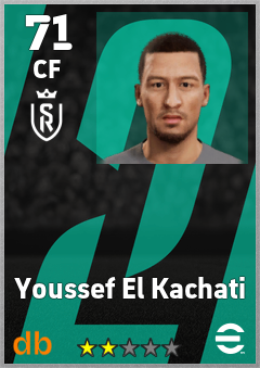 Youssef El Kachati — CF, OVR 71, MAX 71