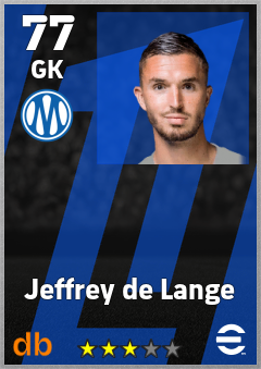 Jeffrey de Lange — GK, OVR 77, MAX 77