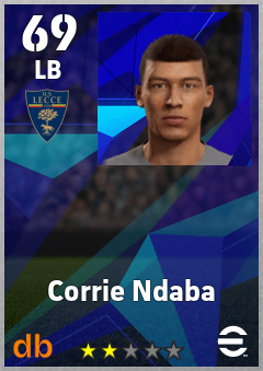 Corrie Ndaba eFootball player card