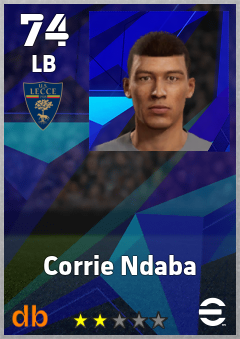 Corrie Ndaba — LB, OVR 74, MAX 74