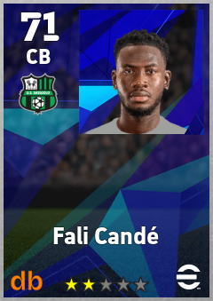 Fali Candé — CB, OVR 71, MAX 71