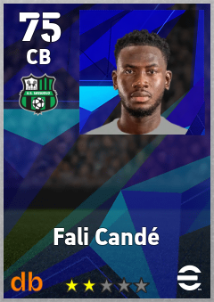 Fali Candé — CB, OVR 75, MAX 75