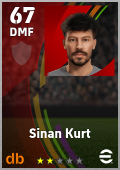 Sinan Kurt — DMF, OVR 67, MAX 67