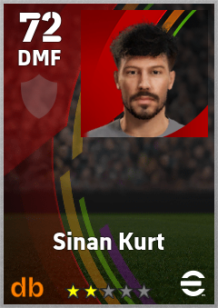 Sinan Kurt — DMF, OVR 72, MAX 72